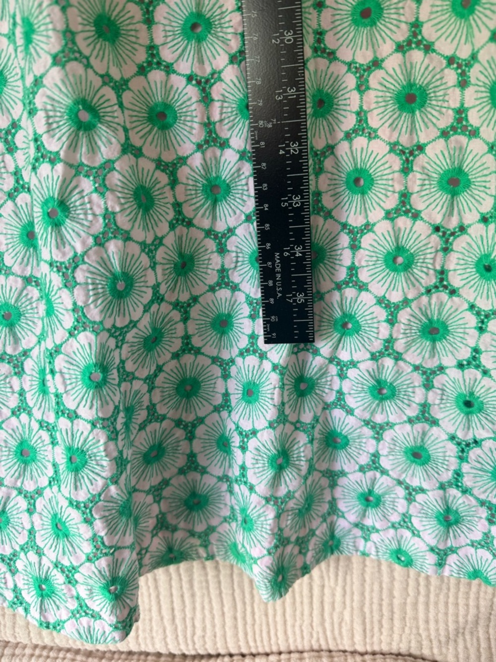 Lilly Pulitzer Halter Dress Size 8 Green White Floral Fit & Flare Cotton Summer - Picture 7 of 14